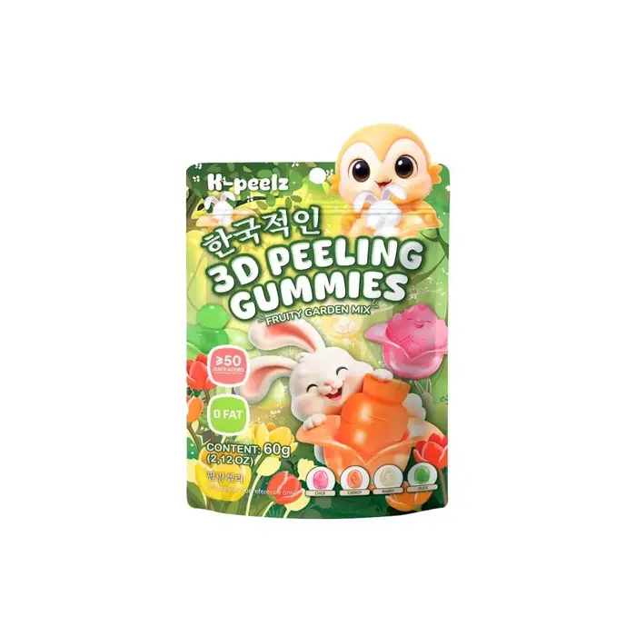 K-Peelz Candy 3D Peeling Gummies Fruity Garden Mix 60gr China
