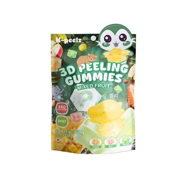 K-Peelz Candy 3D Peeling Gummies Mixed Fruit 60gr China