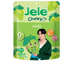 Jele Candy Green Grape Chewy Gummy 108gr Thailand