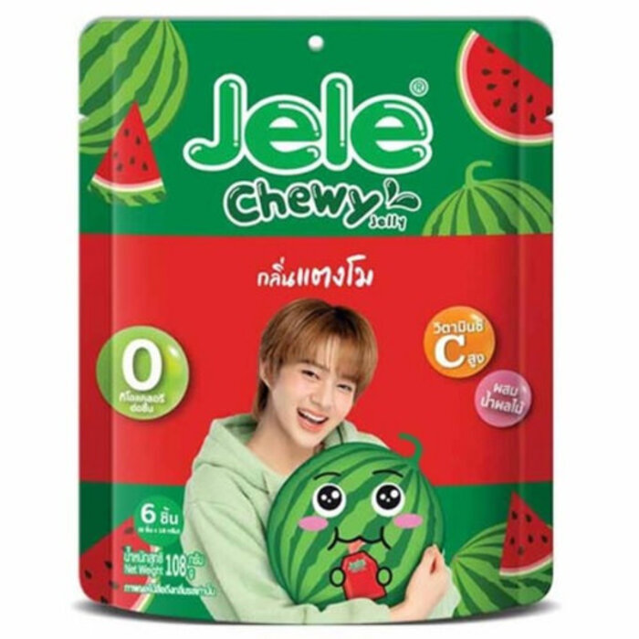 Jele Candy WaterMelon Chewy Gummy 108gr Thailand