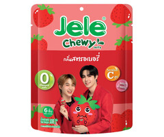 Jele Candy StrawBerry Chewy Gummy 108gr Thailand