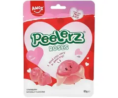 Amos Candy Peelerz Gummy Roses 65gr