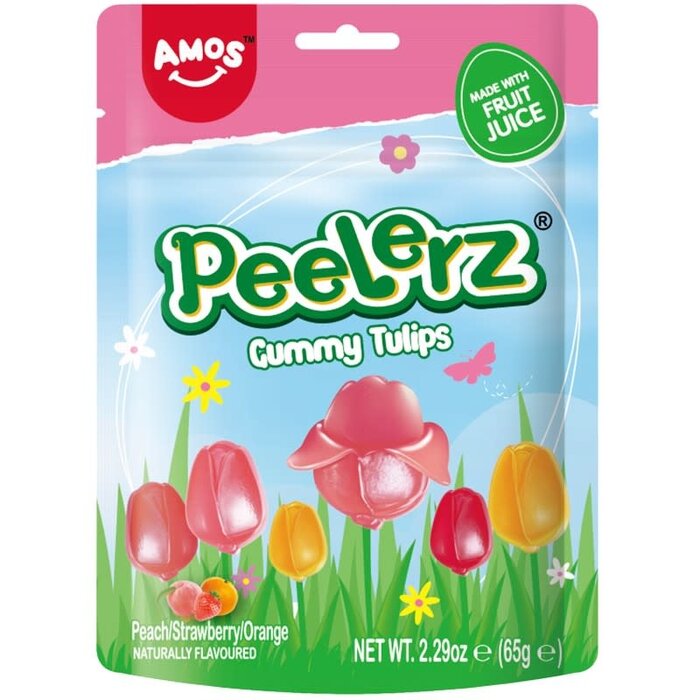 Amos Candy Peelerz Gummy Tulips 65gr