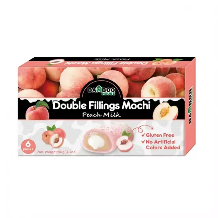 Bamboo House Mochi BamBoo House Peach Milk Double Filling 90gr Taiwan