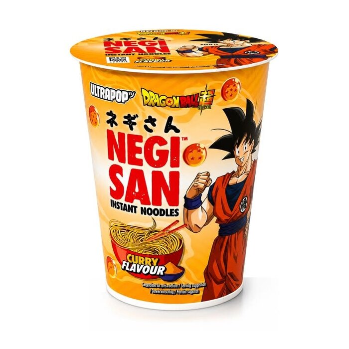 Ultra Pop Noodles Negi-San Instant Ultra Pop Curry Flavour, DragonBall Z Goku 65gr