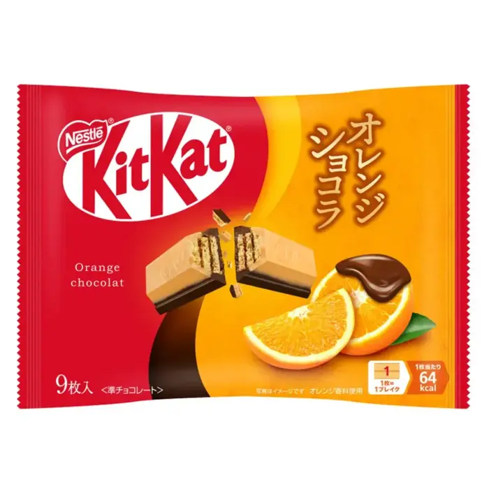 kit kat Chocolate Kit Kat Wafer Bar Mini Chocolate Orange 104,4gr Thailand