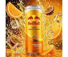 Red Bull Drink Red Bull Orange & Passion Fruit 250ml Thailand