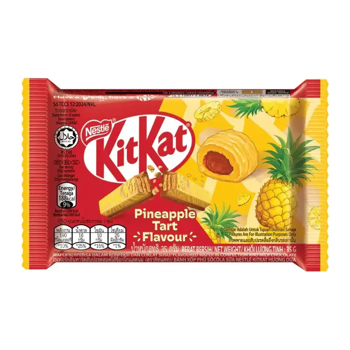 kit kat Chocolate Kit Kat PineApple Tart Flavour 35gr Thailand