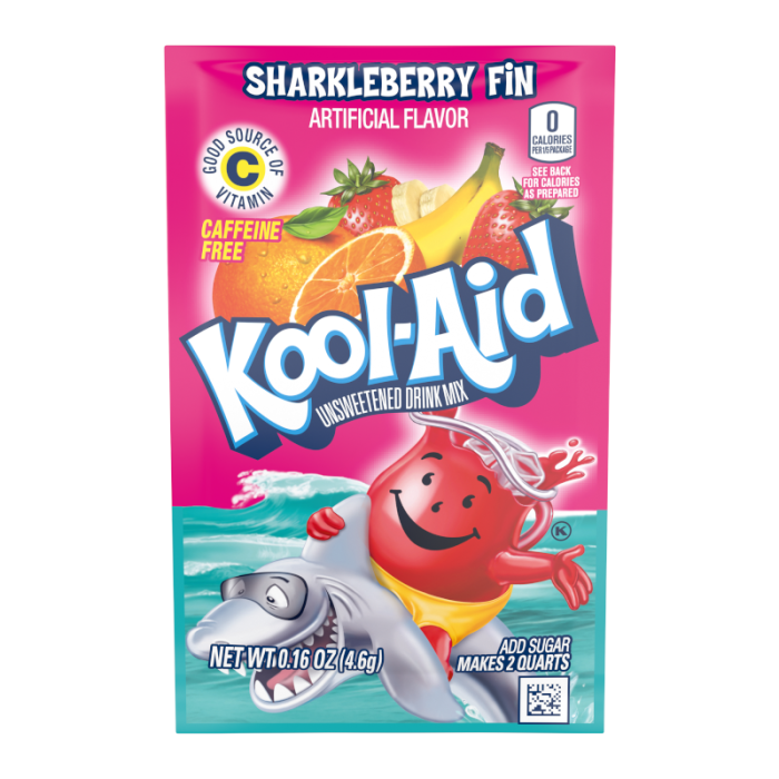Kool-Aid Drink Kool-Aid Mix, SharkleBerry Fin 4,6gr