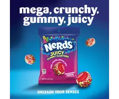 Nerds Candy Nerds Juiced Gummy Clusters StrawBerry Punch 127gr