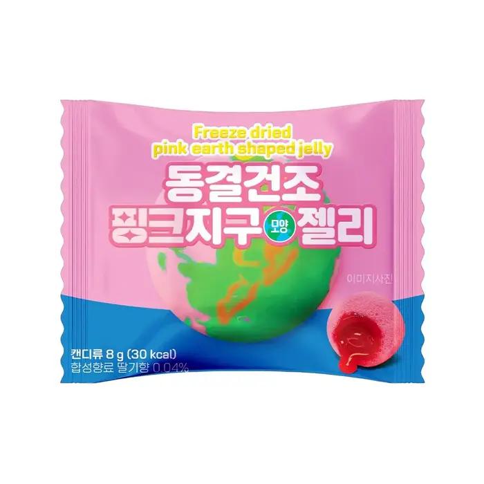 Candy Freeze Dried StrawBerry Jelly 8gr Korea