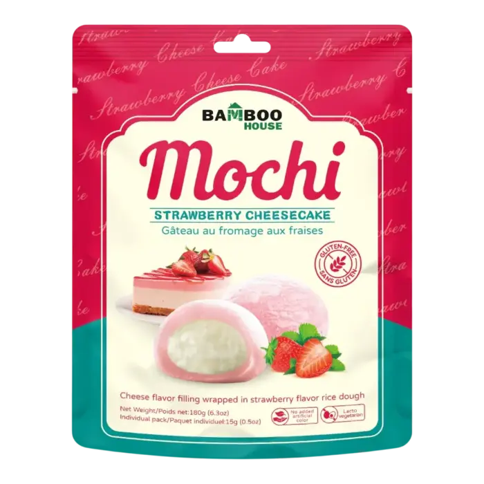 Bamboo House Mochi BamBoo House StrawBerry CheeseCake 105gr Taiwan