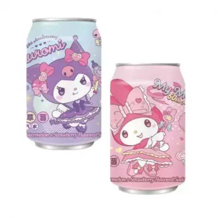Sanrio Drink SanRio Kuromi, WaterMelon & StrawBerry 330ml Taiwan