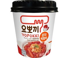 Yopokki Food YoPokki RiceCake Cup KimChi 115gr Korea