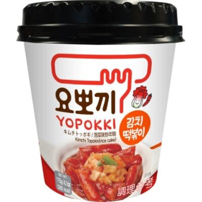 Yopokki Food YoPokki RiceCake Cup KimChi 115gr Korea