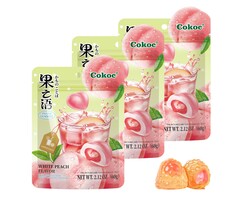 Cokoc Candy Cokoc Filled Gummies White Peach FI 60gr China