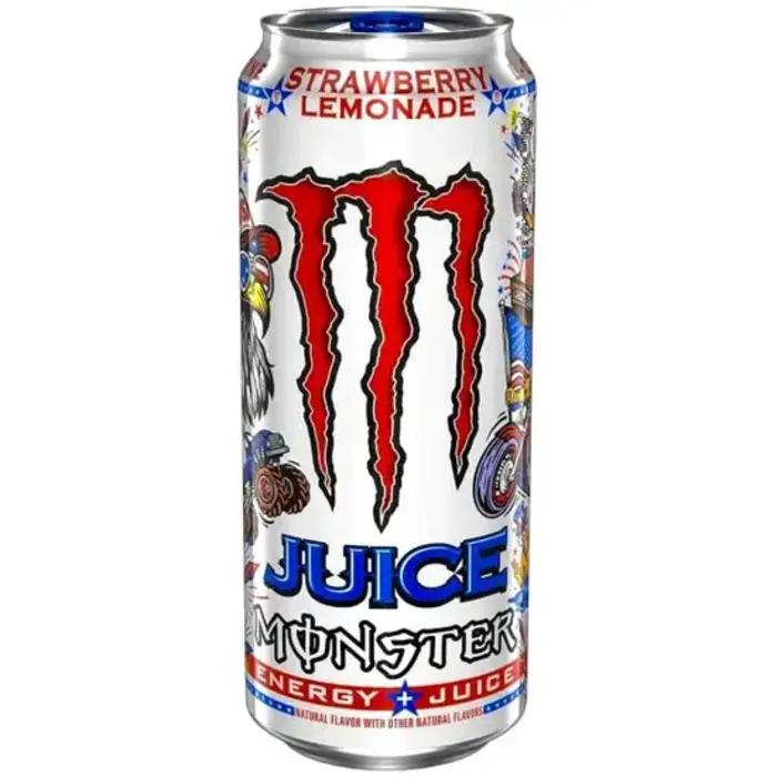 Monster Monster Ultra Red White & Blue Razz 473ml Zero Sugar, USA Limited