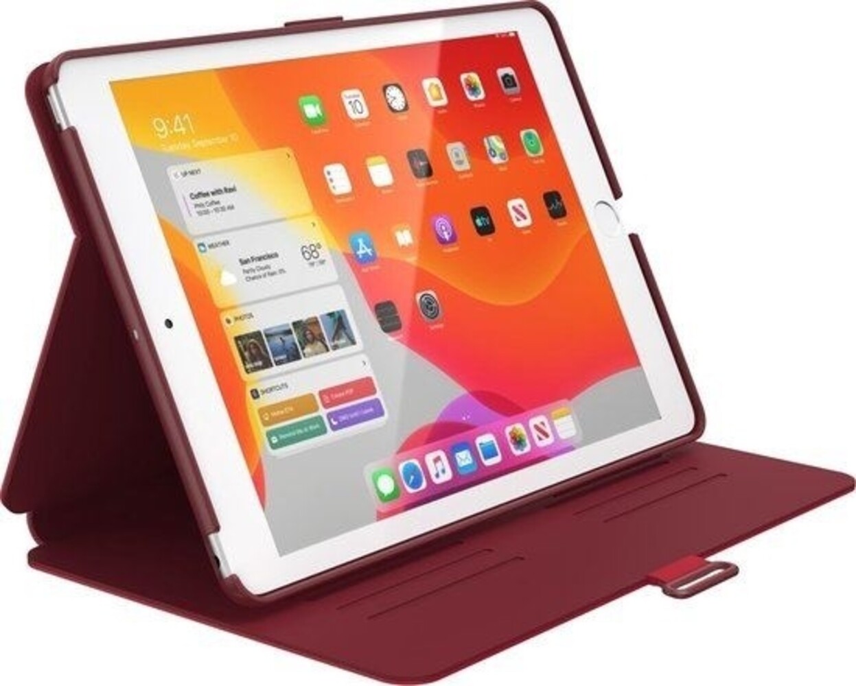 Speck Speck Balance Folio Case Apple iPad 10.2 (2019) Dark Poppy Red