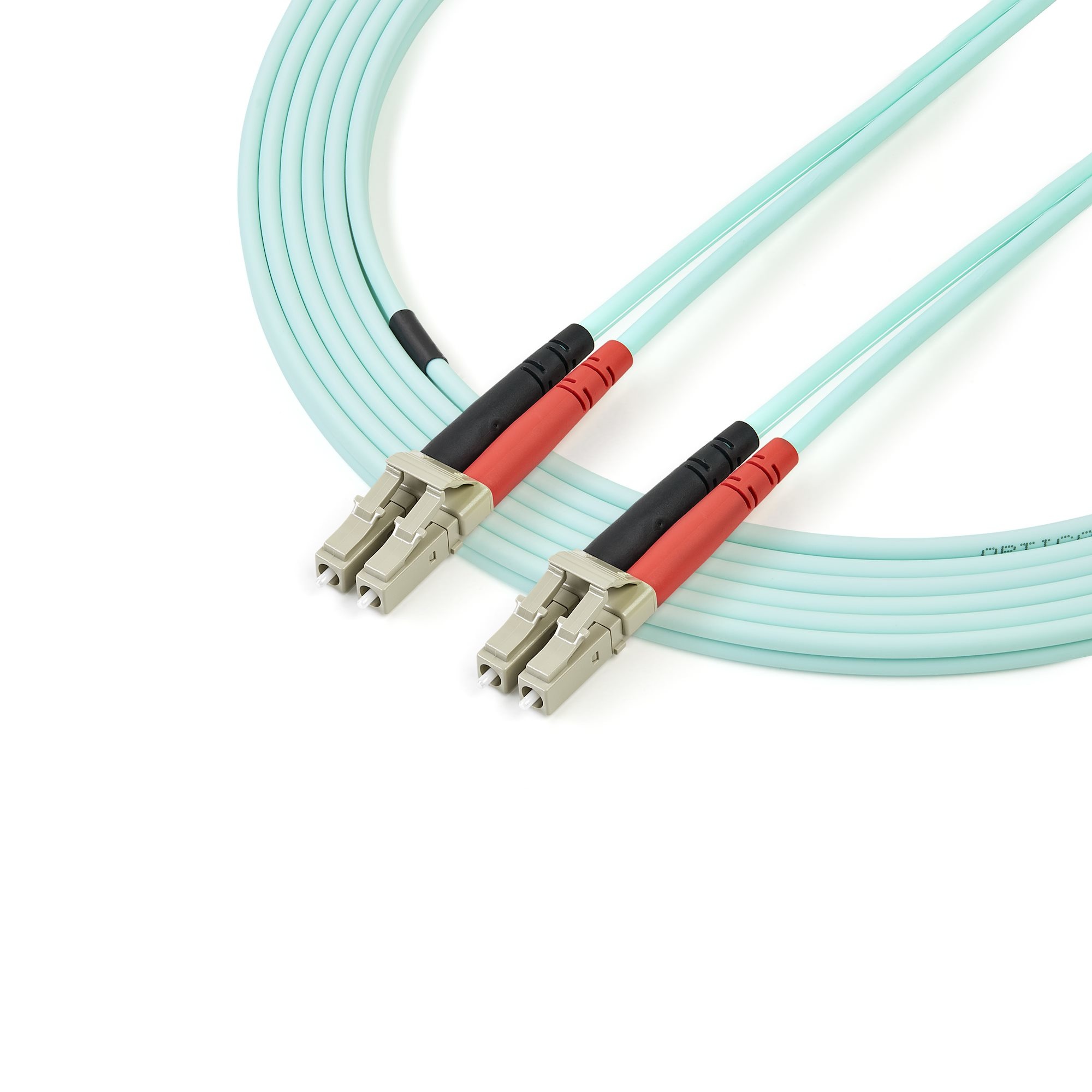 2m 10 Gb Aqua MM Fiber Patch Cable LC/LC afbeelding