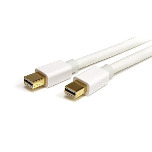 2m 6 ft White Mini DisplayPort Cable M/M afbeelding