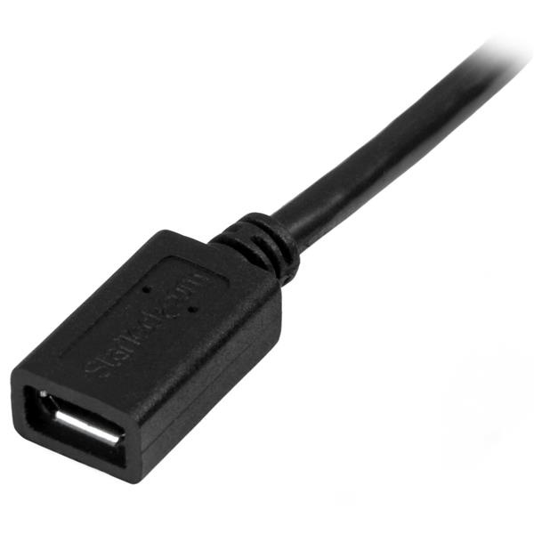 0.5m 20in Micro-USB Extension Cable M/F thumbnail