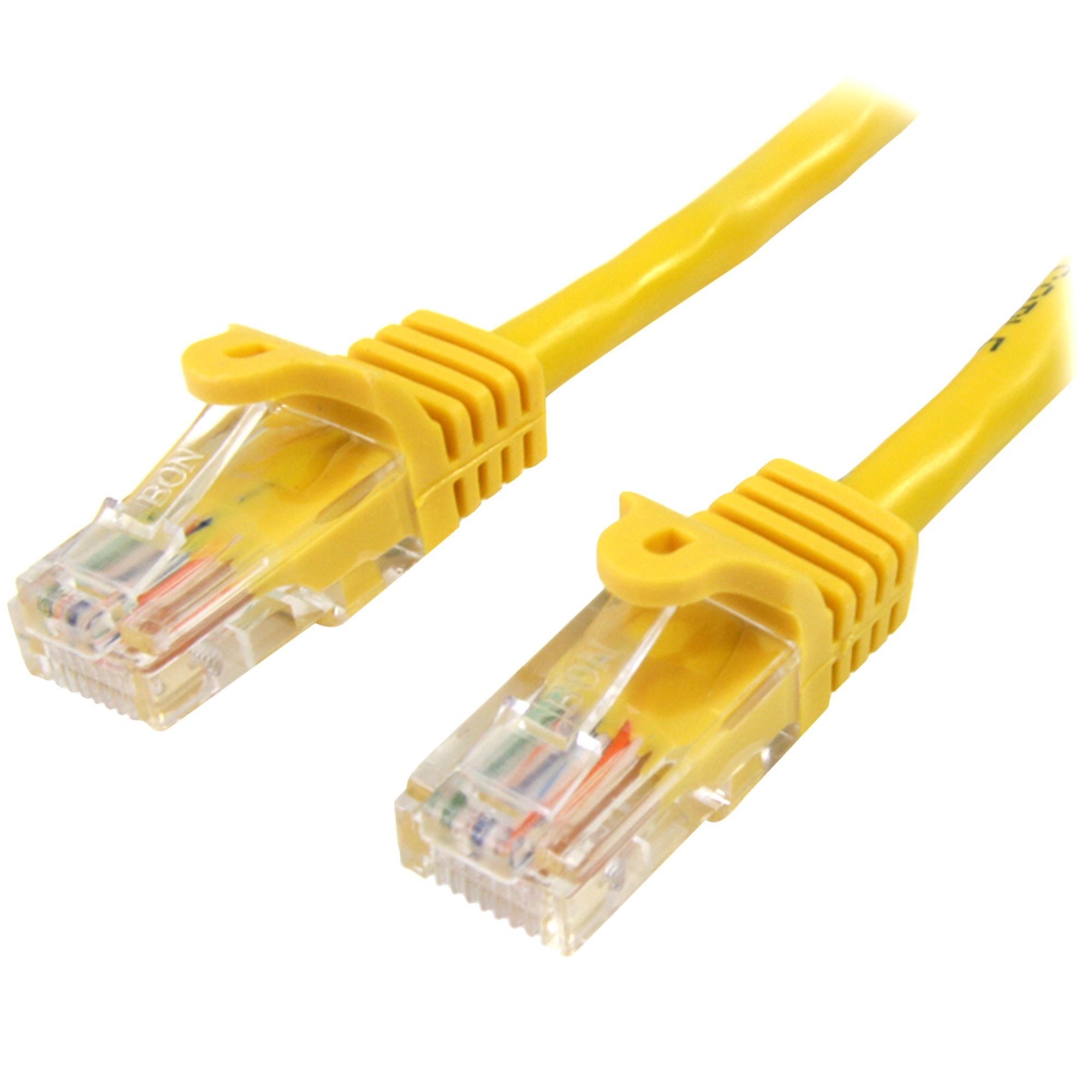 5m Yellow Snagless Cat5e Patch Cable thumbnail