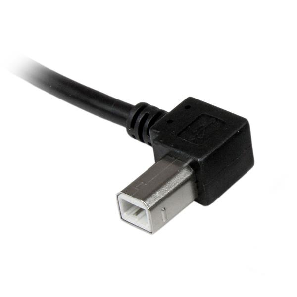 3m USB 2.0 A to Left Angle B Cable M/M thumbnail