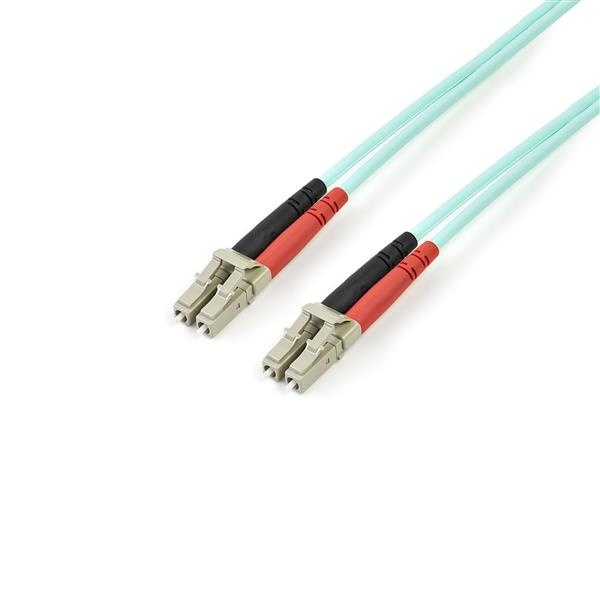 3m Aqua MM 50 LC to LC Fiber Patch Cable afbeelding