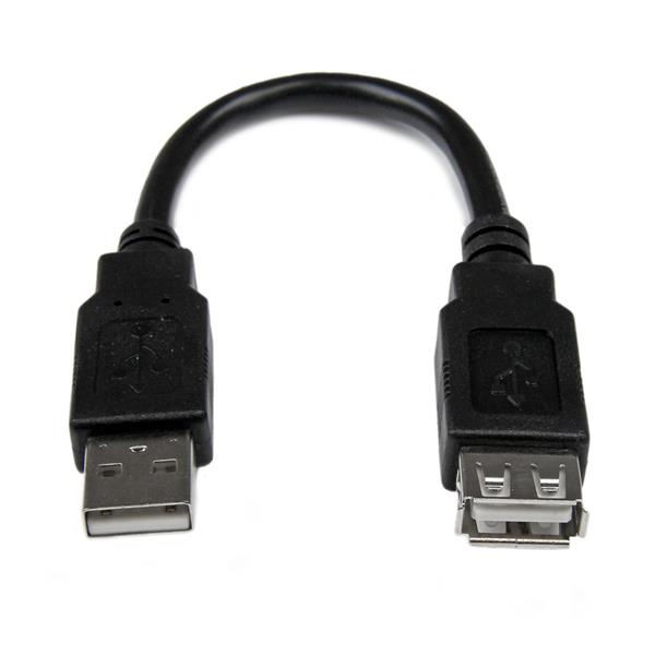 6in USB 2.0 Ext Adapter Cable A to A M/F afbeelding