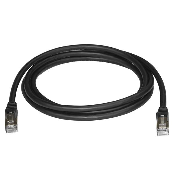 2m Black Cat6a Ethernet Cable - STP afbeelding