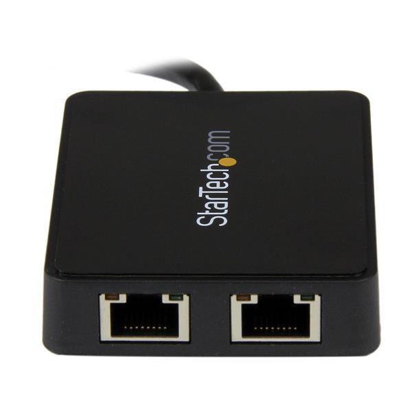 USB 3 Dual Port Gigabit Ethernet Adapter afbeelding