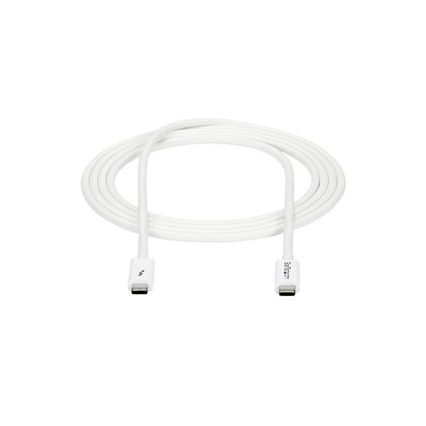 2m Thunderbolt 3 Cable 20Gbps - White thumbnail