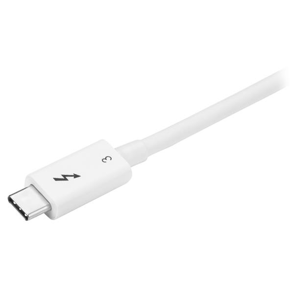 0.5m Thunderbolt 3 Cable 40Gbps - White thumbnail