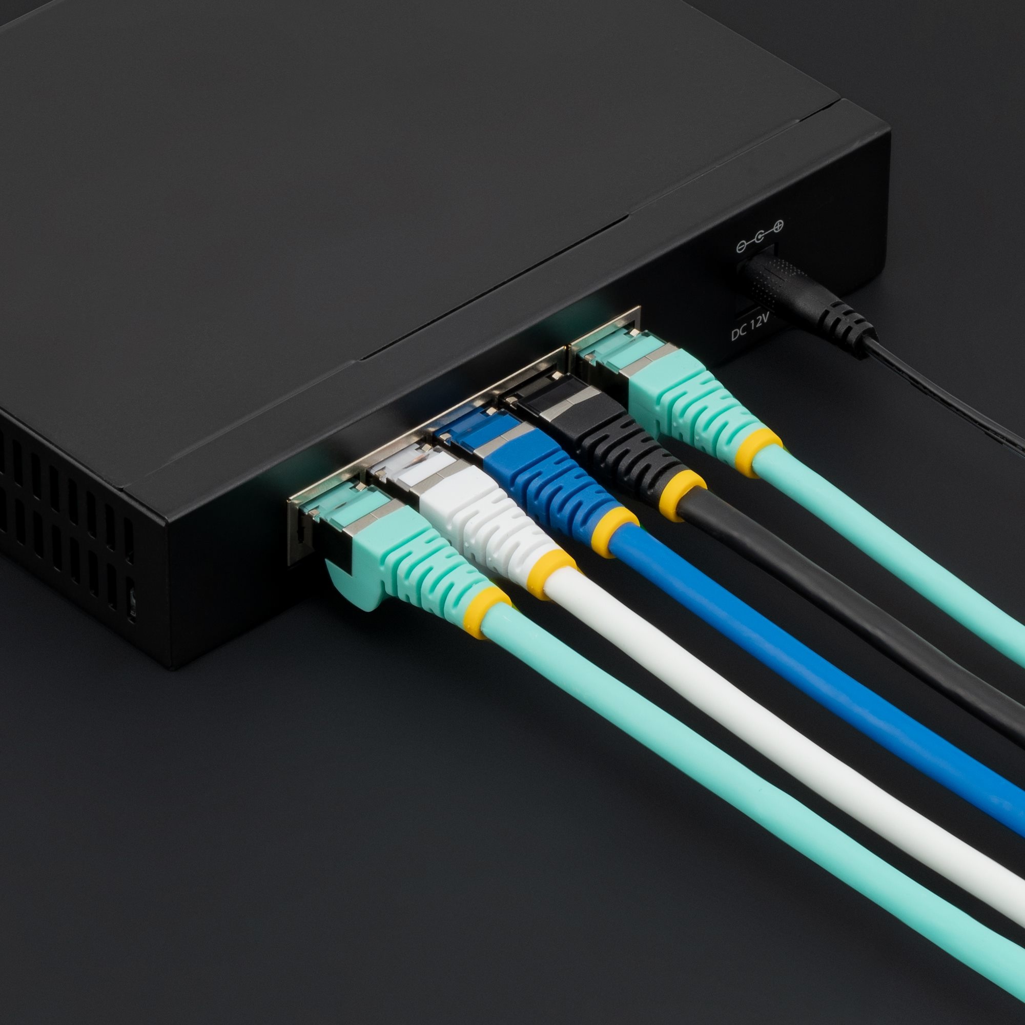 2m LSZH CAT6a Ethernet Cable - Aqua thumbnail