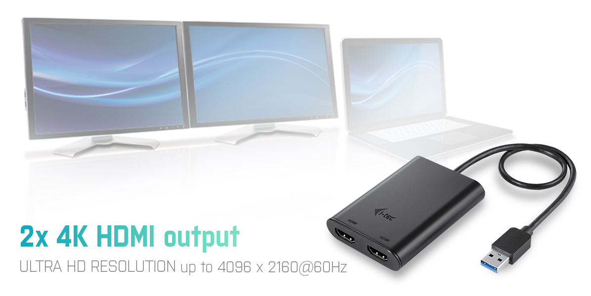i-tec USB3.0 Dual 4K HDMI Adap. thumbnail