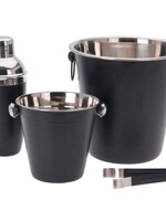 Excellent Houseware Barset 4-delig RVS - mat zwart
