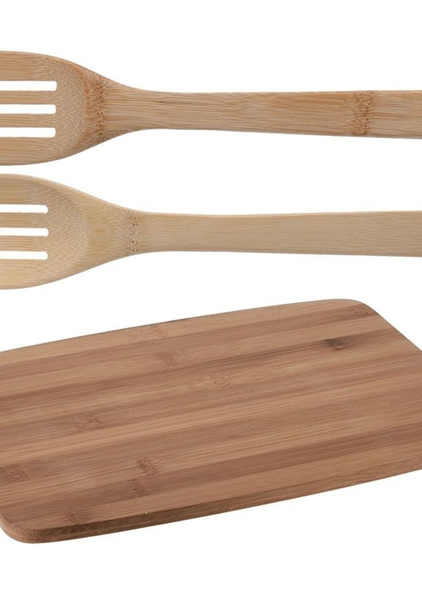 Excellent Houseware Bamboe snijplank - met spatels