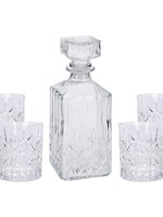 Whiskeyset - karaf met 4 glazen
