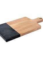 Excellent Houseware Snijplank natuursteen-hout 37x19cm