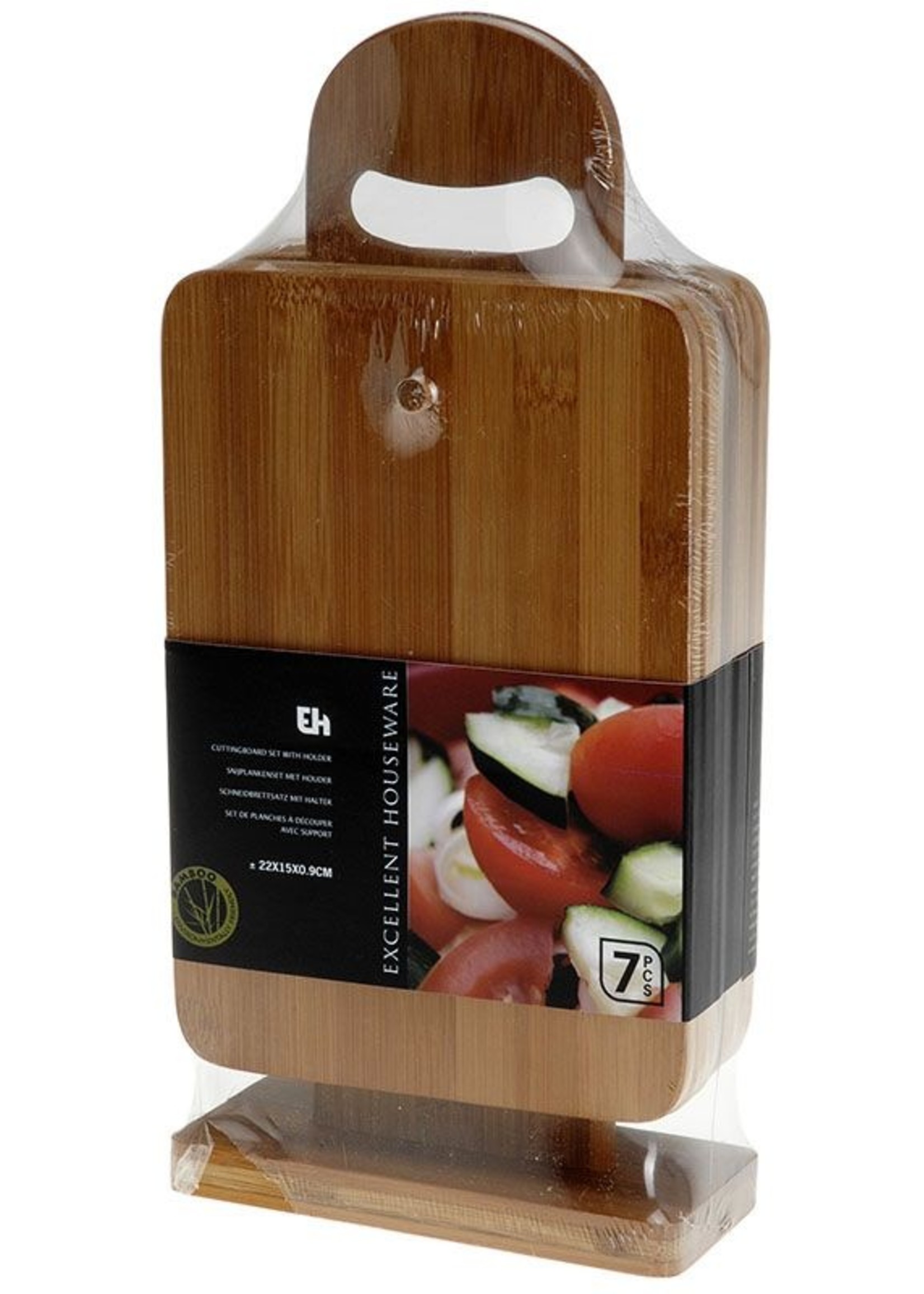 Excellent Houseware Snijplanken op standaard 7 delig