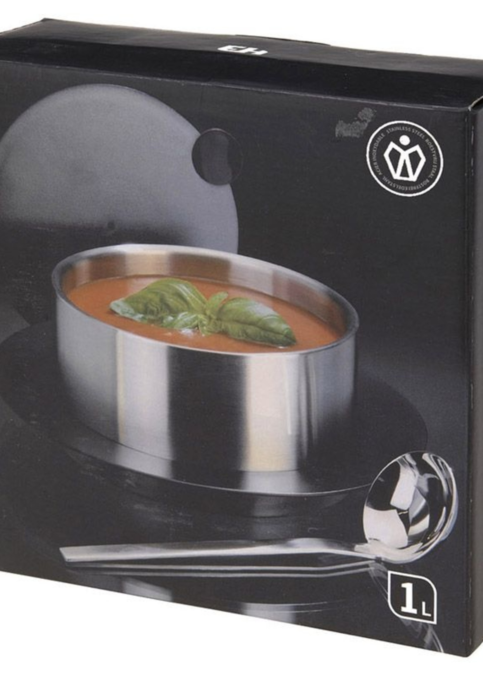 Excellent Houseware Roestvrijstalen serveerset (1 liter)