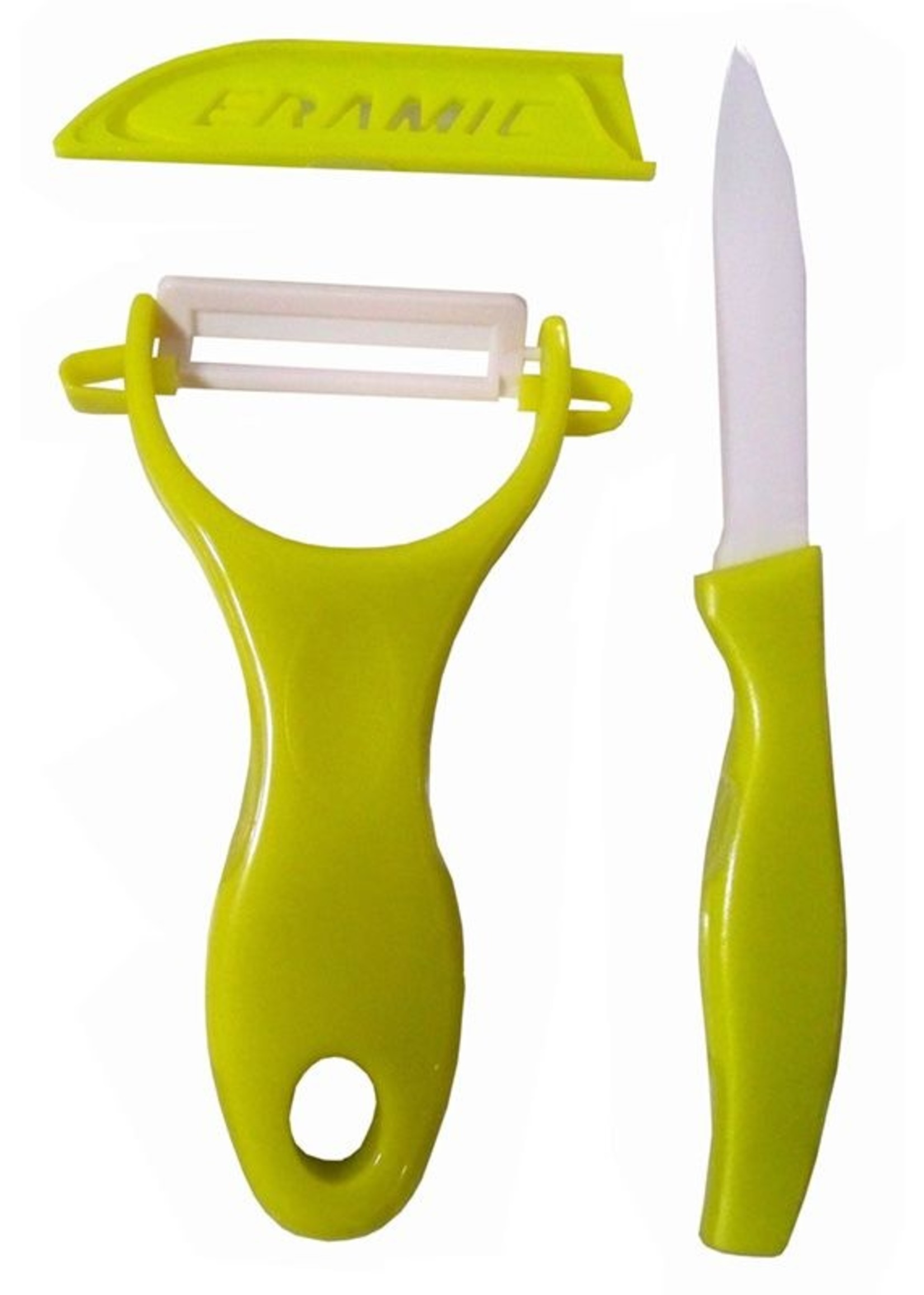 Excellent Houseware Keramische schilmessen (groen)