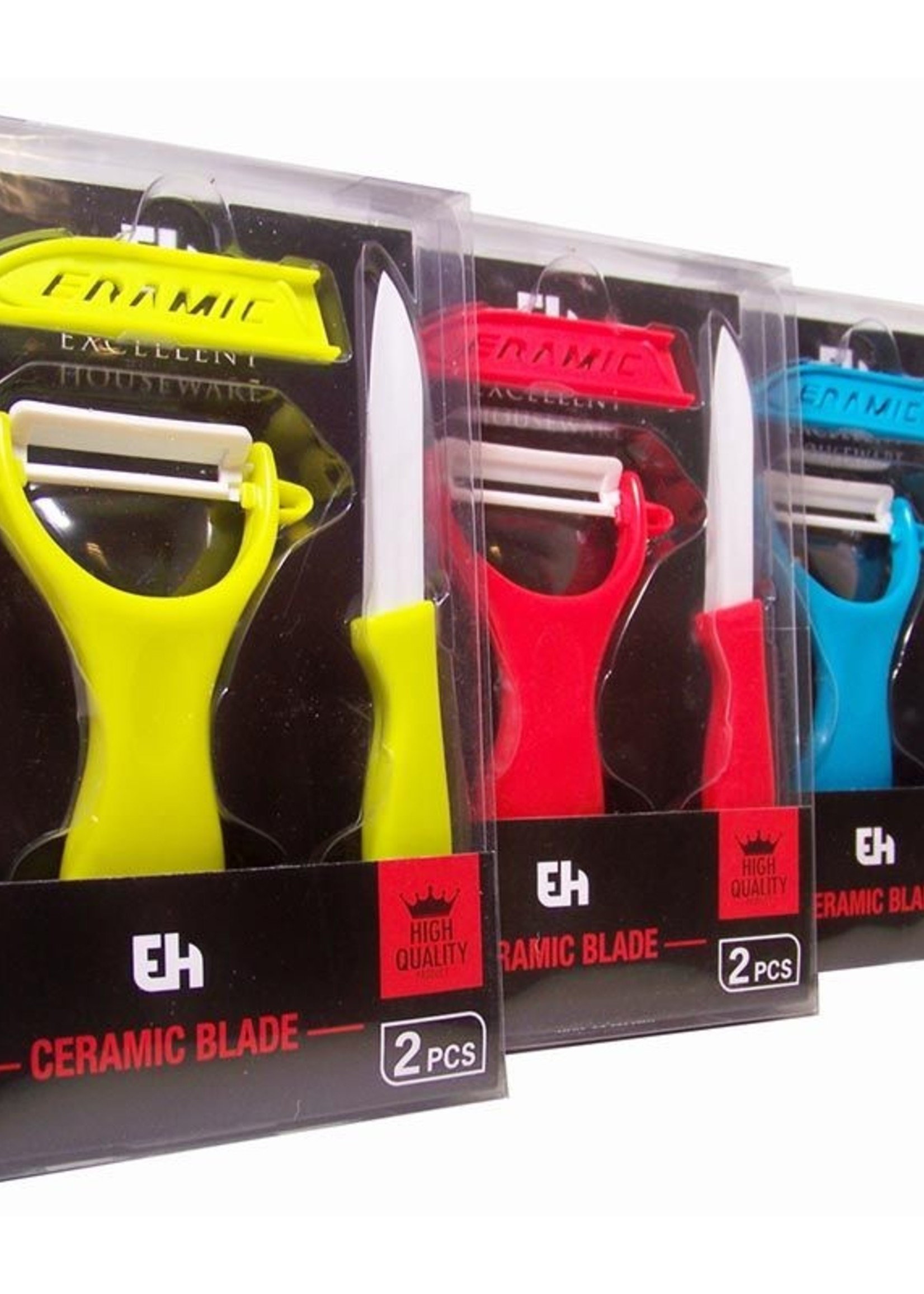 Excellent Houseware Keramische schilmessen (groen)