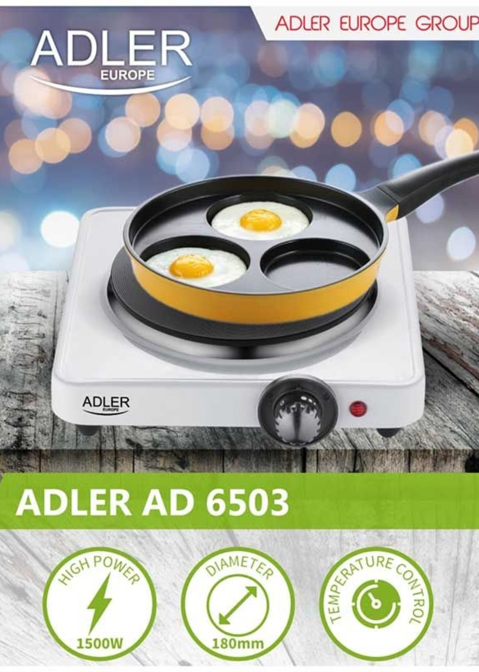 Adler AD6503 - Kookplaat 1-pits