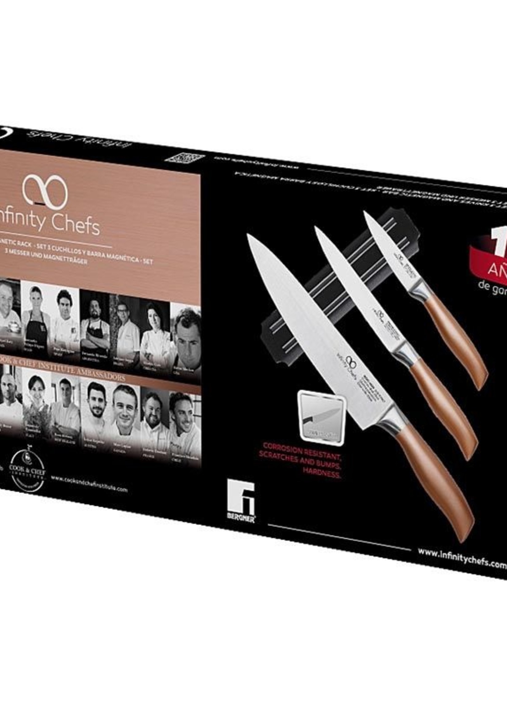 Bergner Infinity Chefs Messenset met magnetisch rek