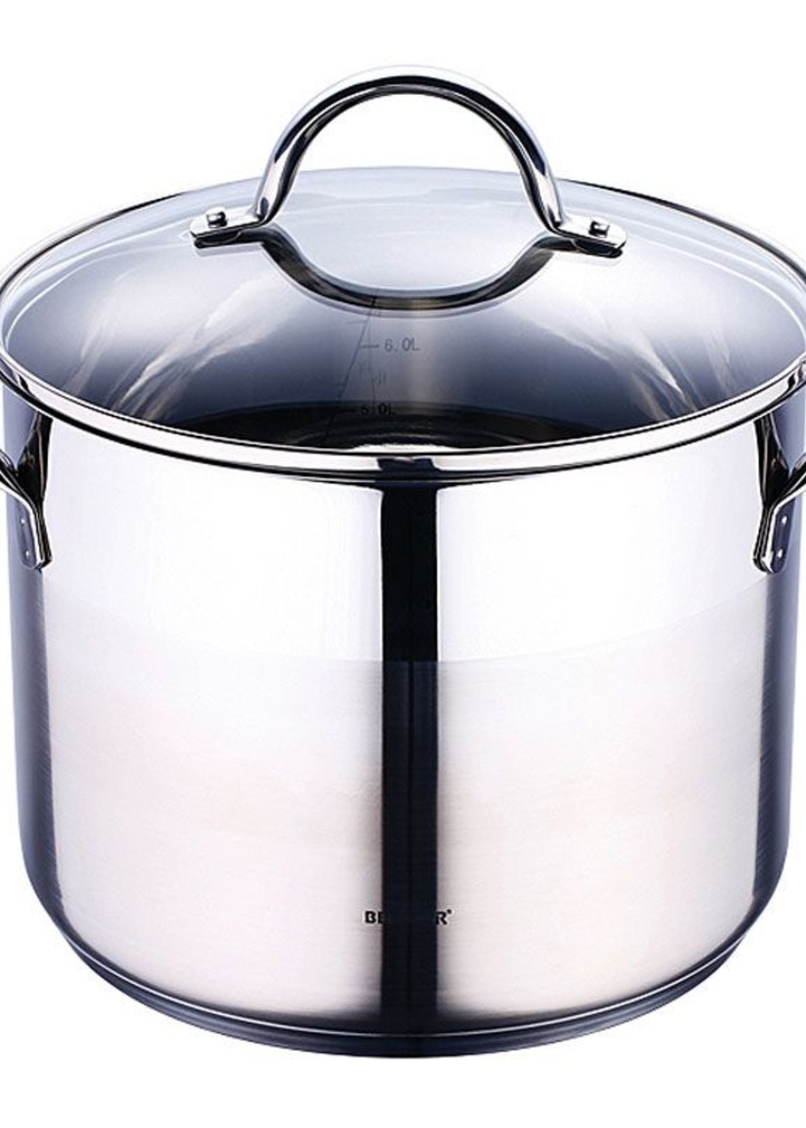 Bergner RVS kookpan met deksel (8,2 liter)