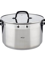 San Ignacio RVS kookpan met glazen deksel, Ø 28x16,5 cm, 9 liter - serie Vita