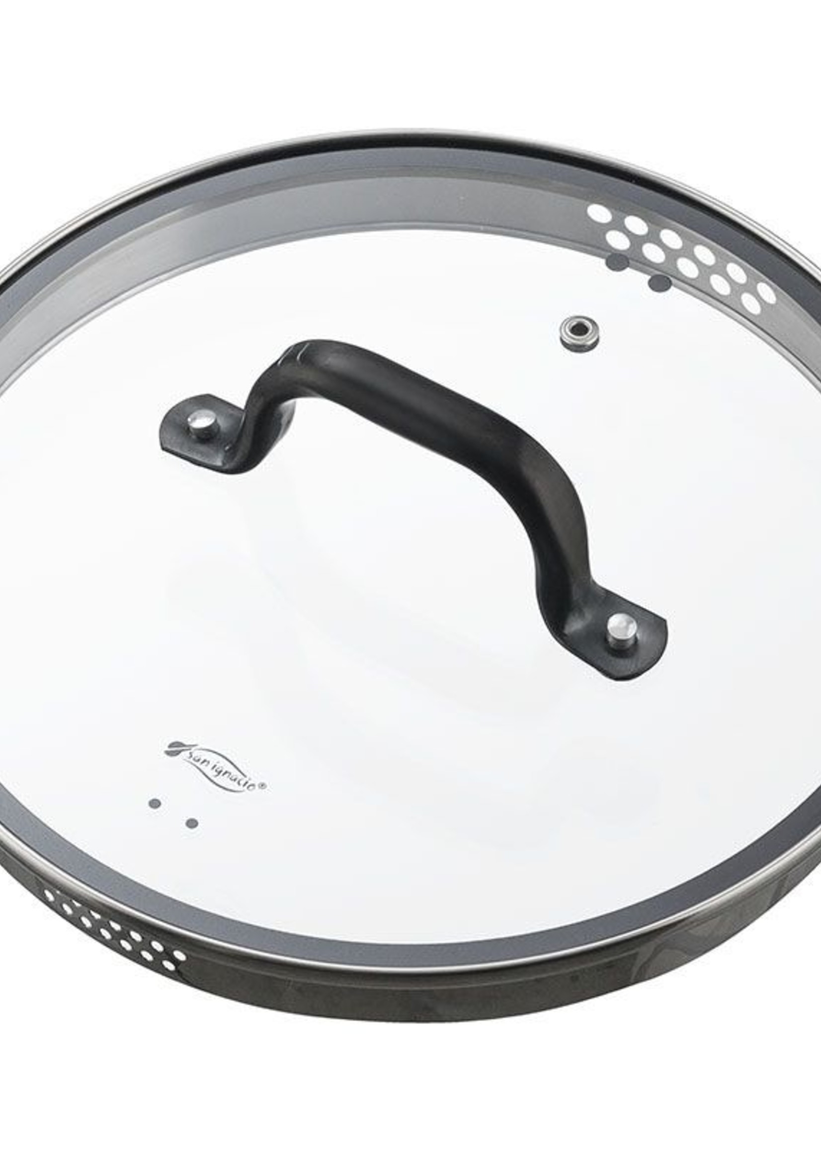 San Ignacio RVS kookpan met glazen deksel, Ø 28x16,5 cm, 9 liter - serie Vita