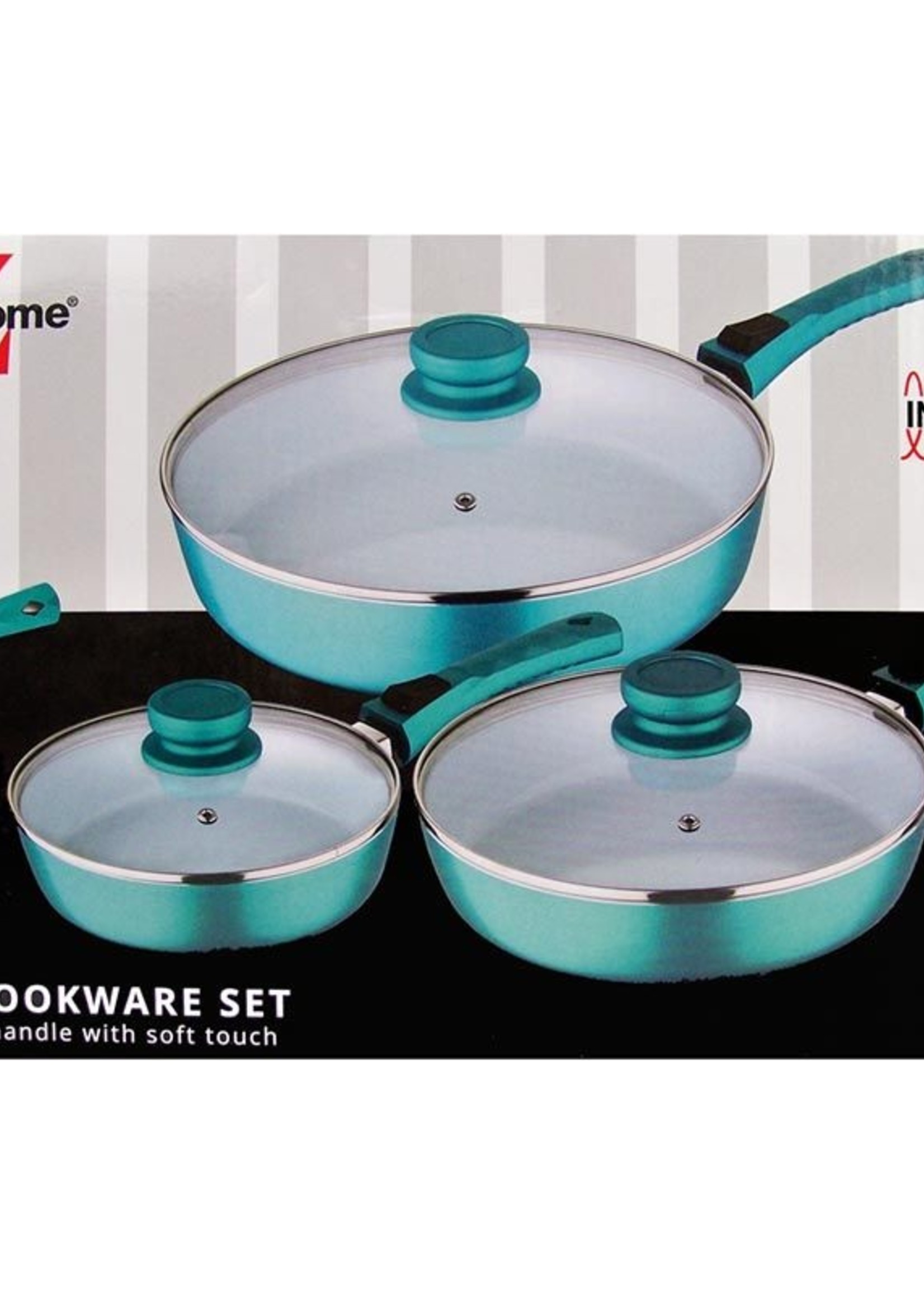 Swiss Home SwissHome Pannenset met afneembaar handvat
