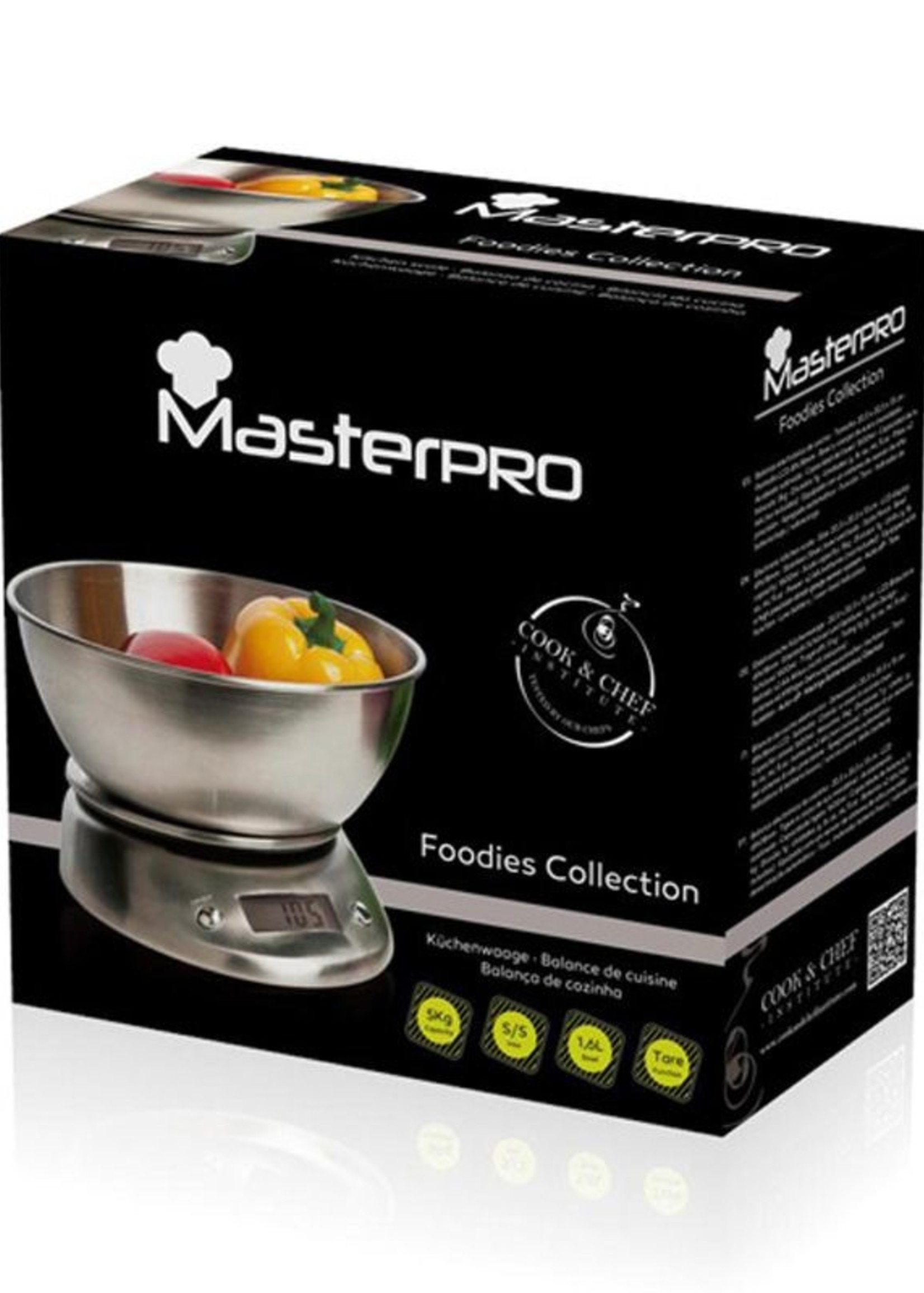 Bergner Masterpro Elektronische Keukenweegschaal RVS - 5kg